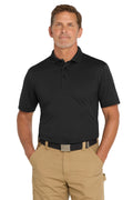 CornerStone Industrial Snag-Proof Pique Polo – Black – front