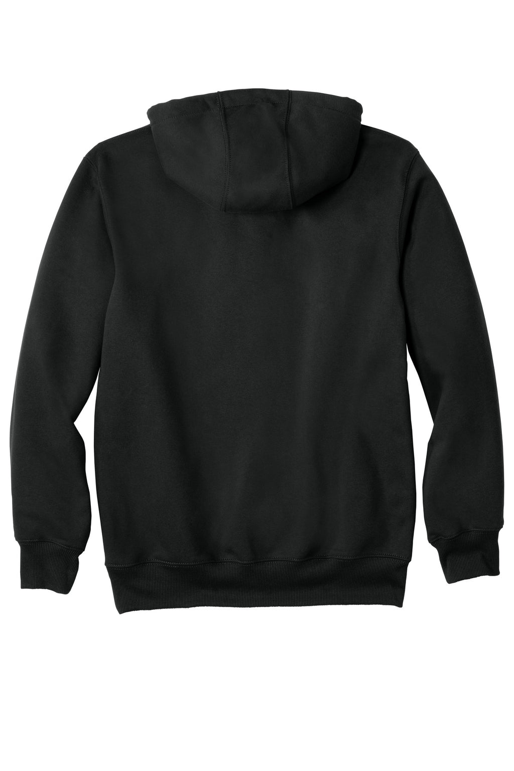 Carhartt Rain Defender Paxton Heavyweight Hooded Sweatshirt – Black – flat back