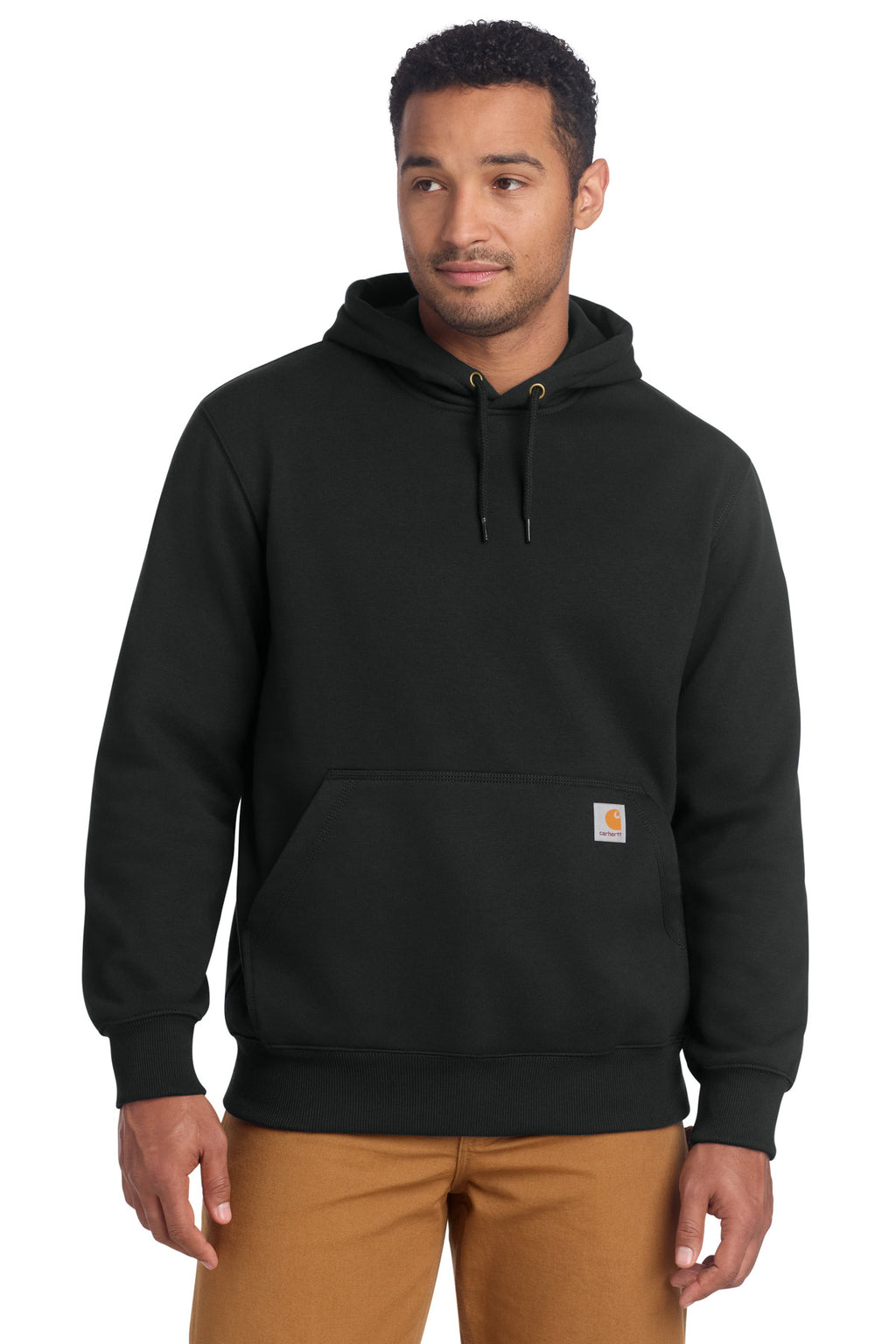 Carhartt Rain Defender Paxton Heavyweight Hooded Sweatshirt – Black – front