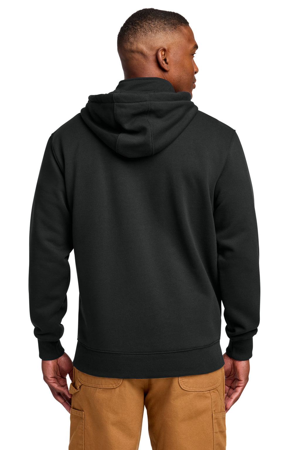 Carhartt Rain Defender Paxton Heavyweight Hooded Zip Mock Sweatshirt – Black – back