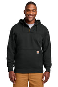 Carhartt Rain Defender Paxton Heavyweight Hooded Zip Mock Sweatshirt – Black – front