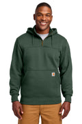 Carhartt Rain Defender Paxton Heavyweight Hooded Zip Mock Sweatshirt – Forestry Green