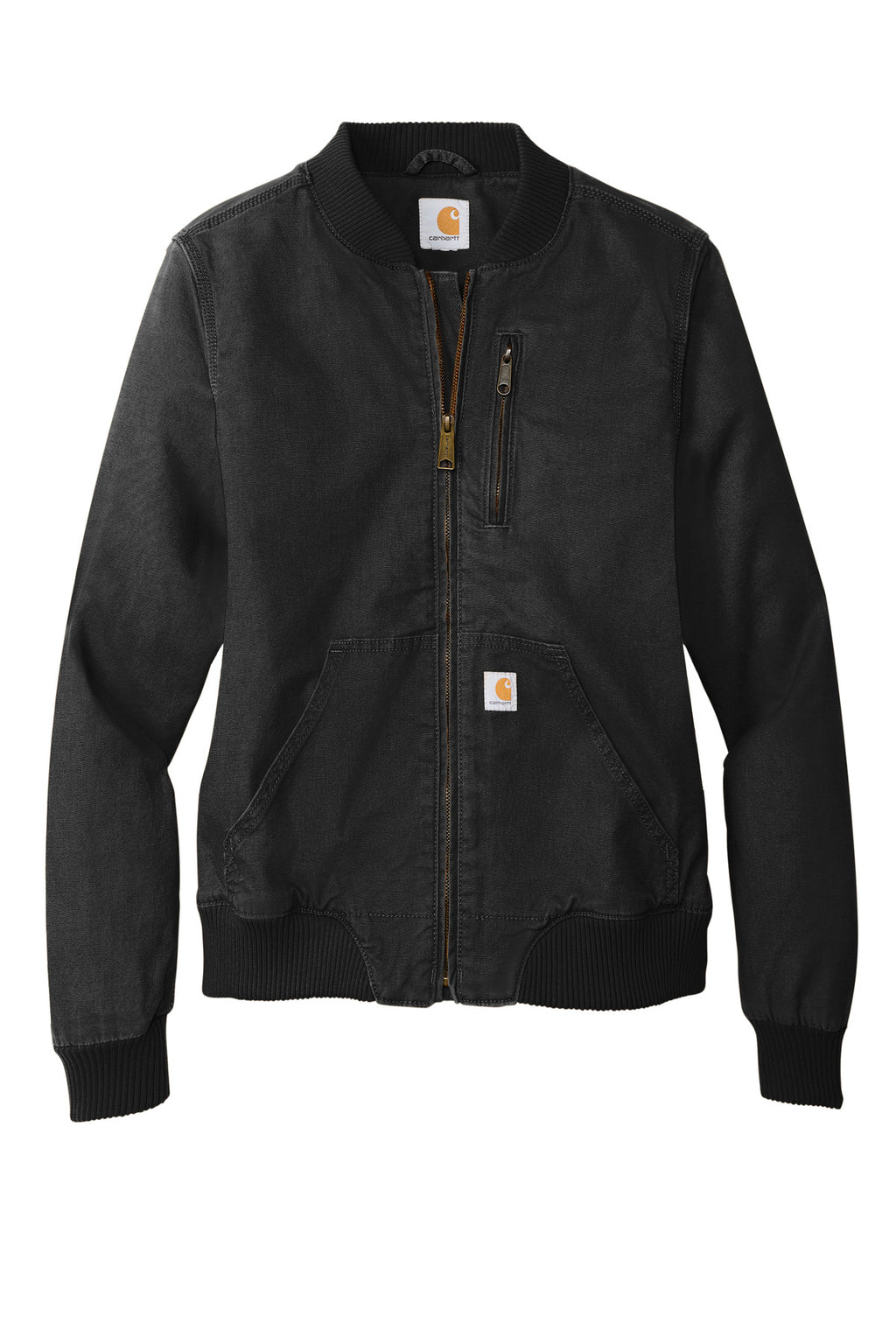 Carhartt Women's Rugged Flex Crawford Jacket – Black – flat front
