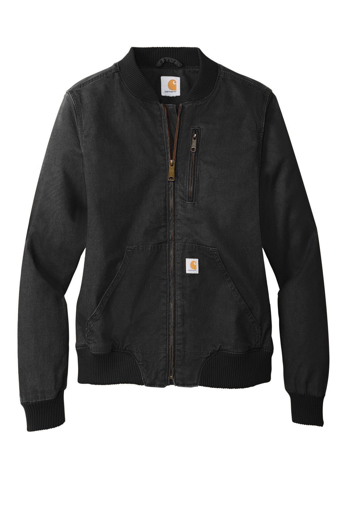 Carhartt Women's Rugged Flex Crawford Jacket – Black – flat front