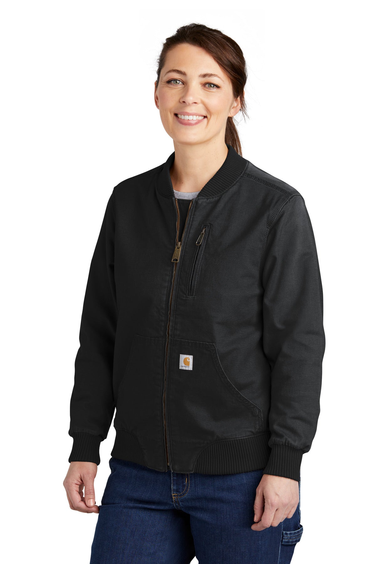 Carhartt Women's Rugged Flex Crawford Jacket – Black – front