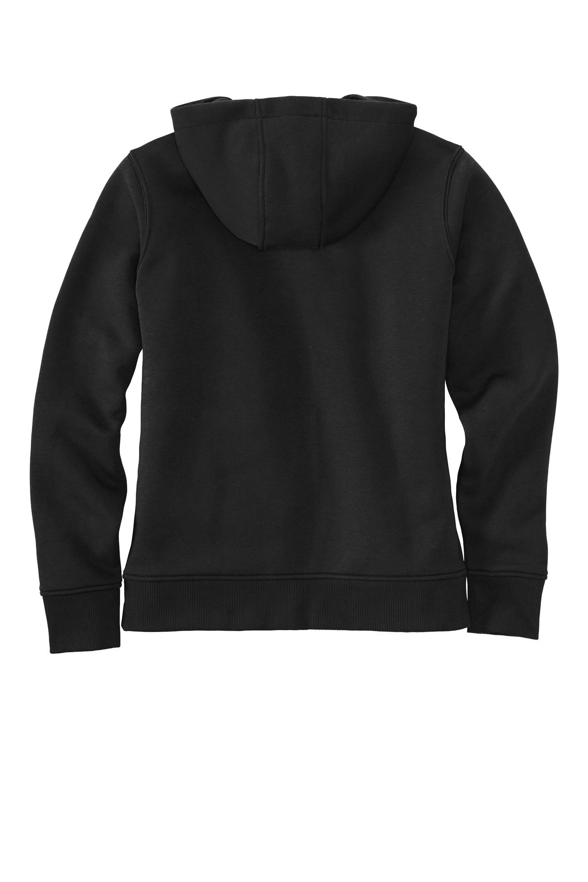 Carhartt Women's Clarksburg Full-Zip Hoodie – Black – flat back