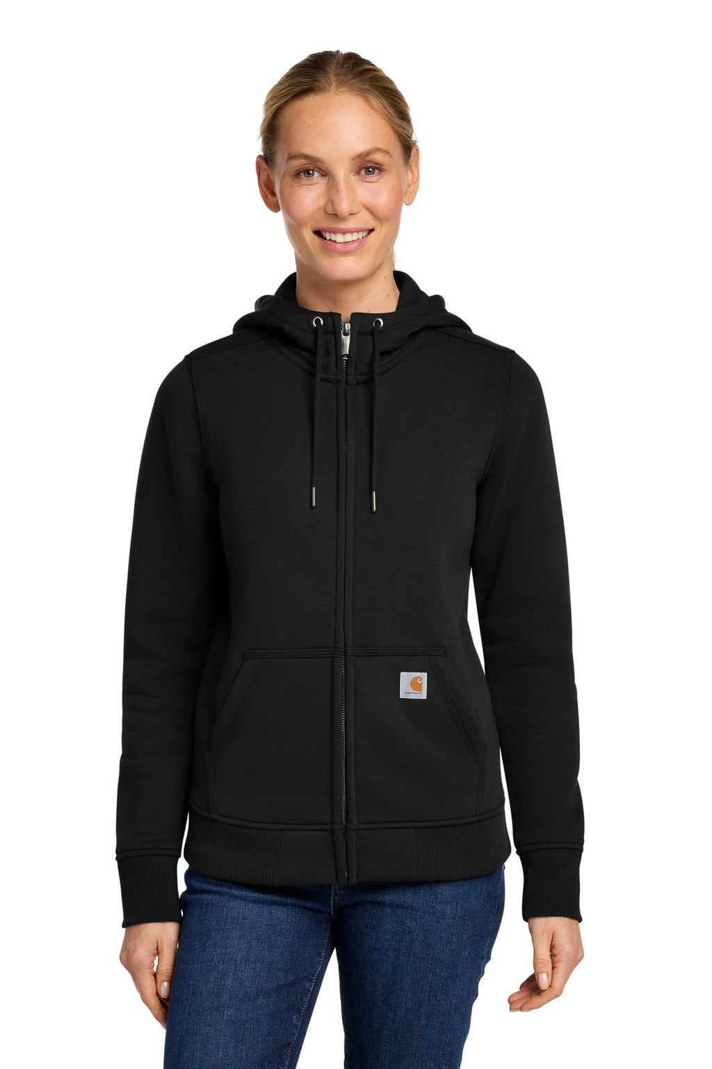 Carhartt Women's Clarksburg Full-Zip Hoodie – Black – front