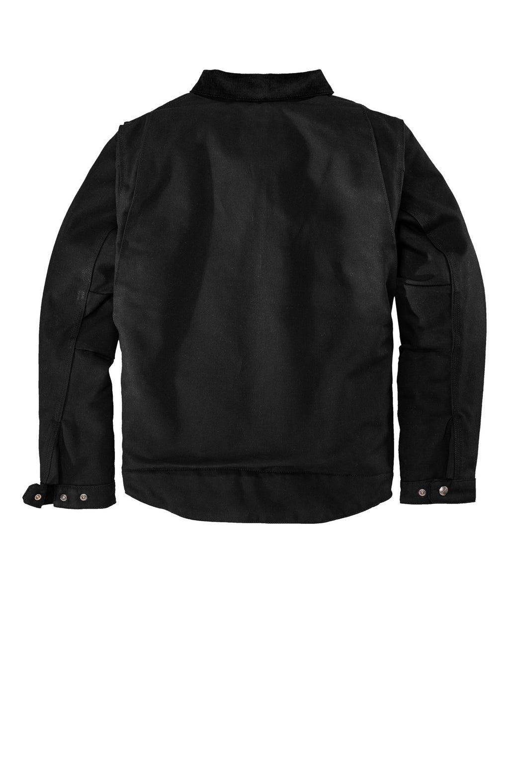 Carhartt Duck Detroit Jacket – Black – flat back