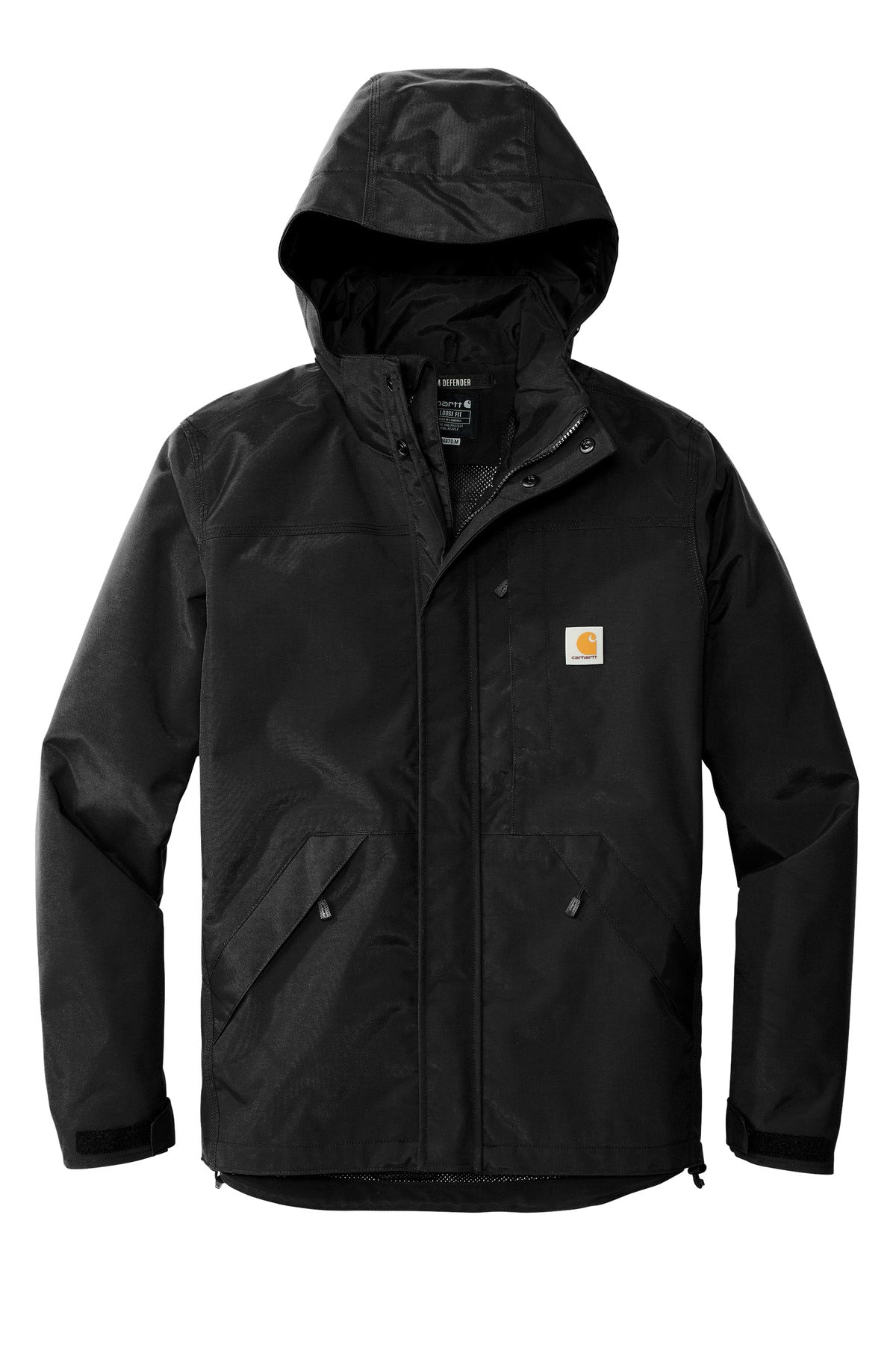 Carhartt Storm Defender Shoreline Jacket – Black – flat front
