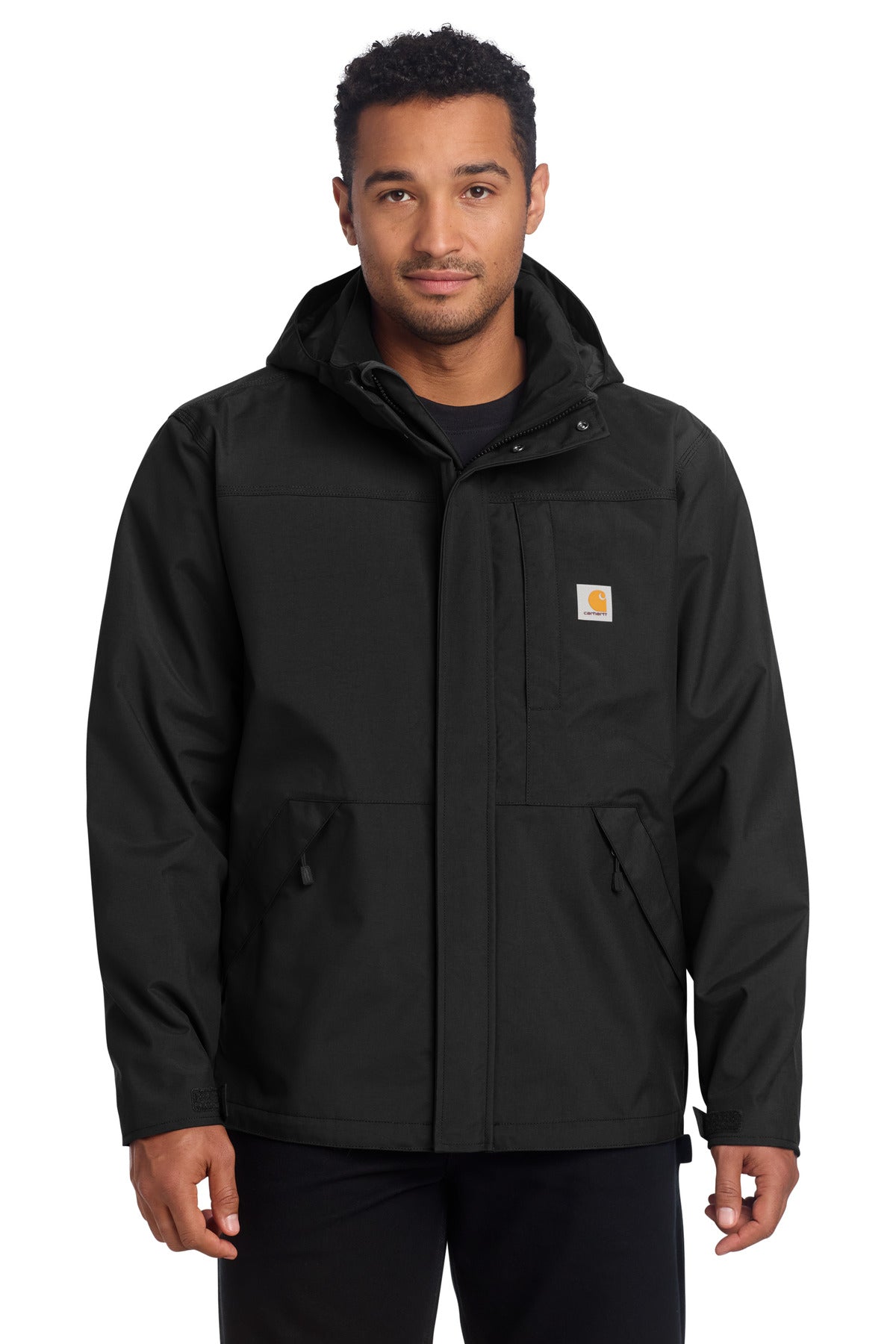 Carhartt Storm Defender Shoreline Jacket – Black – front