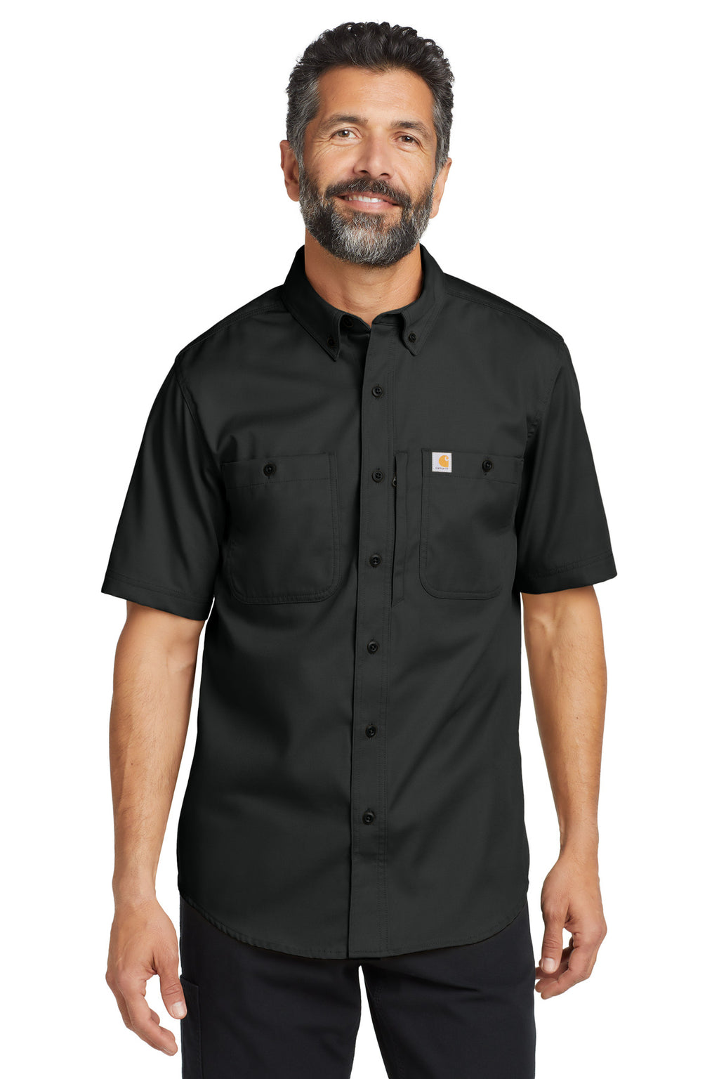 Carhartt Rugged Professional Series Short Sleeve Shirt – Black – front