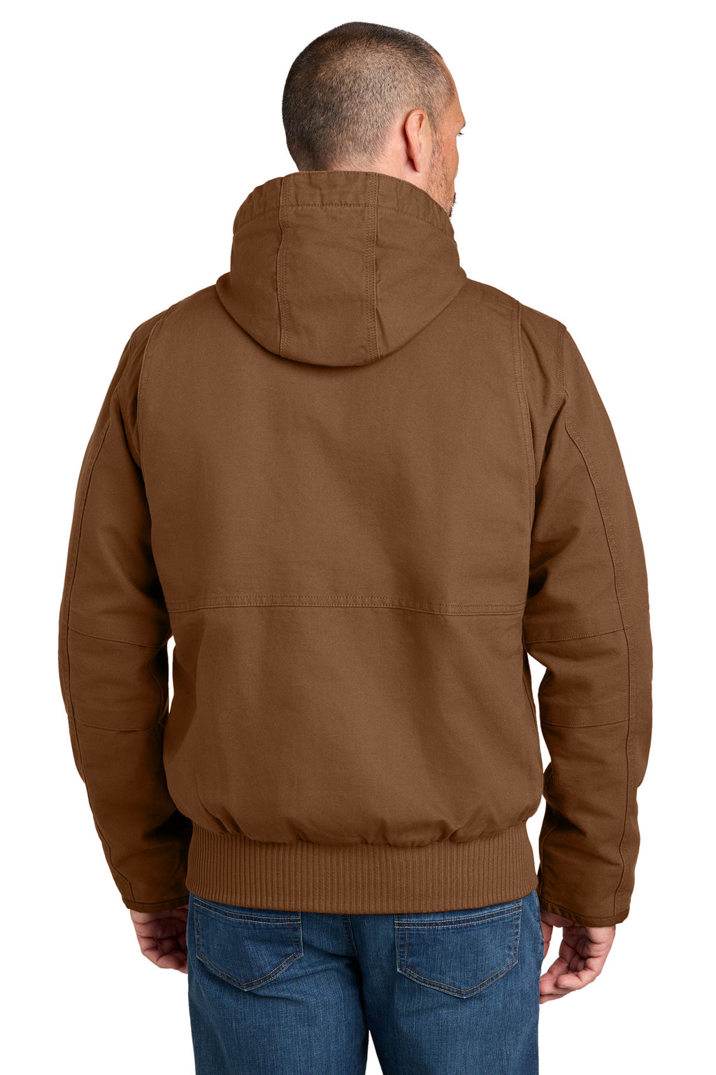 Carhartt Full Swing Washed Duck Active Jac – Red Duck Brown – back