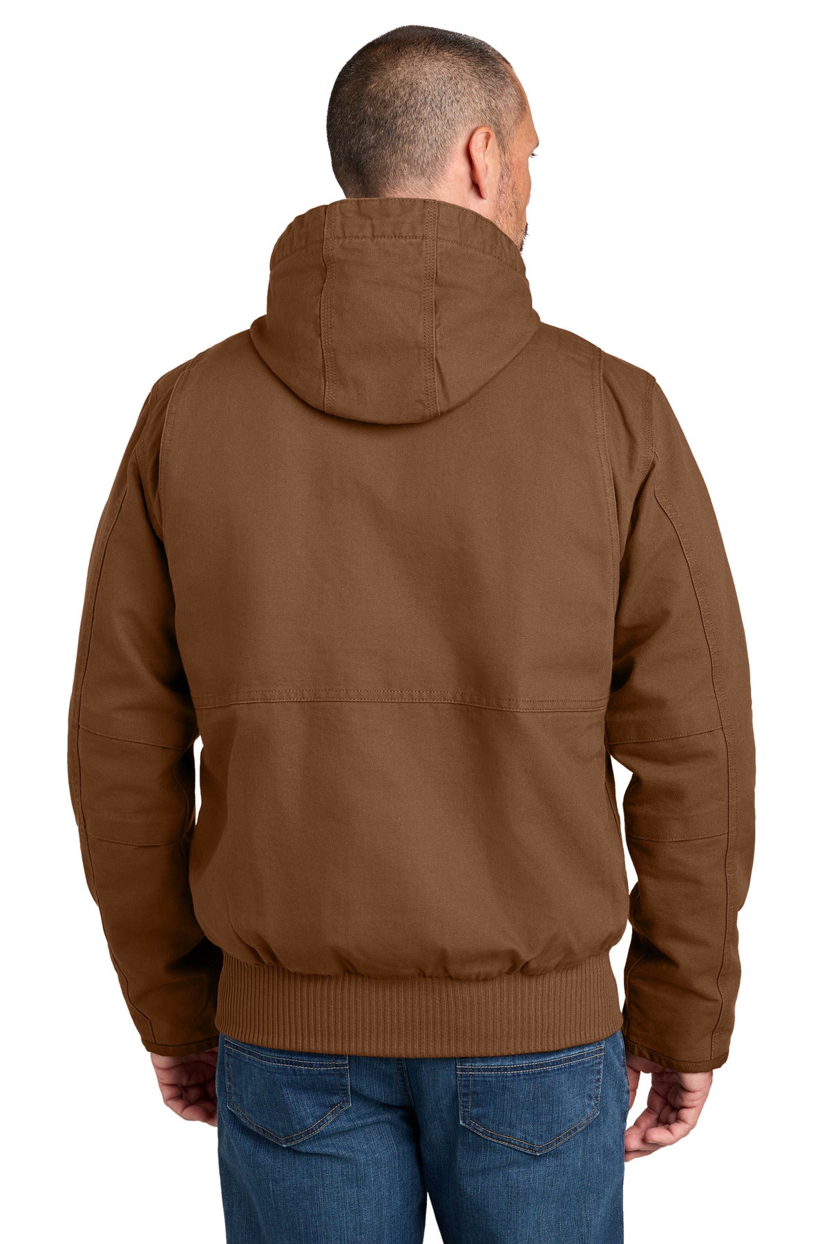 Carhartt Full Swing Washed Duck Active Jac – Red Duck Brown – back