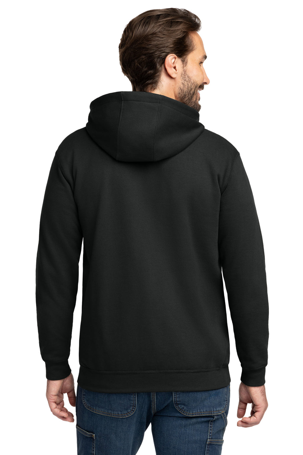 Carhartt Midweight Hooded Zip-Front Sweatshirt – Black – back