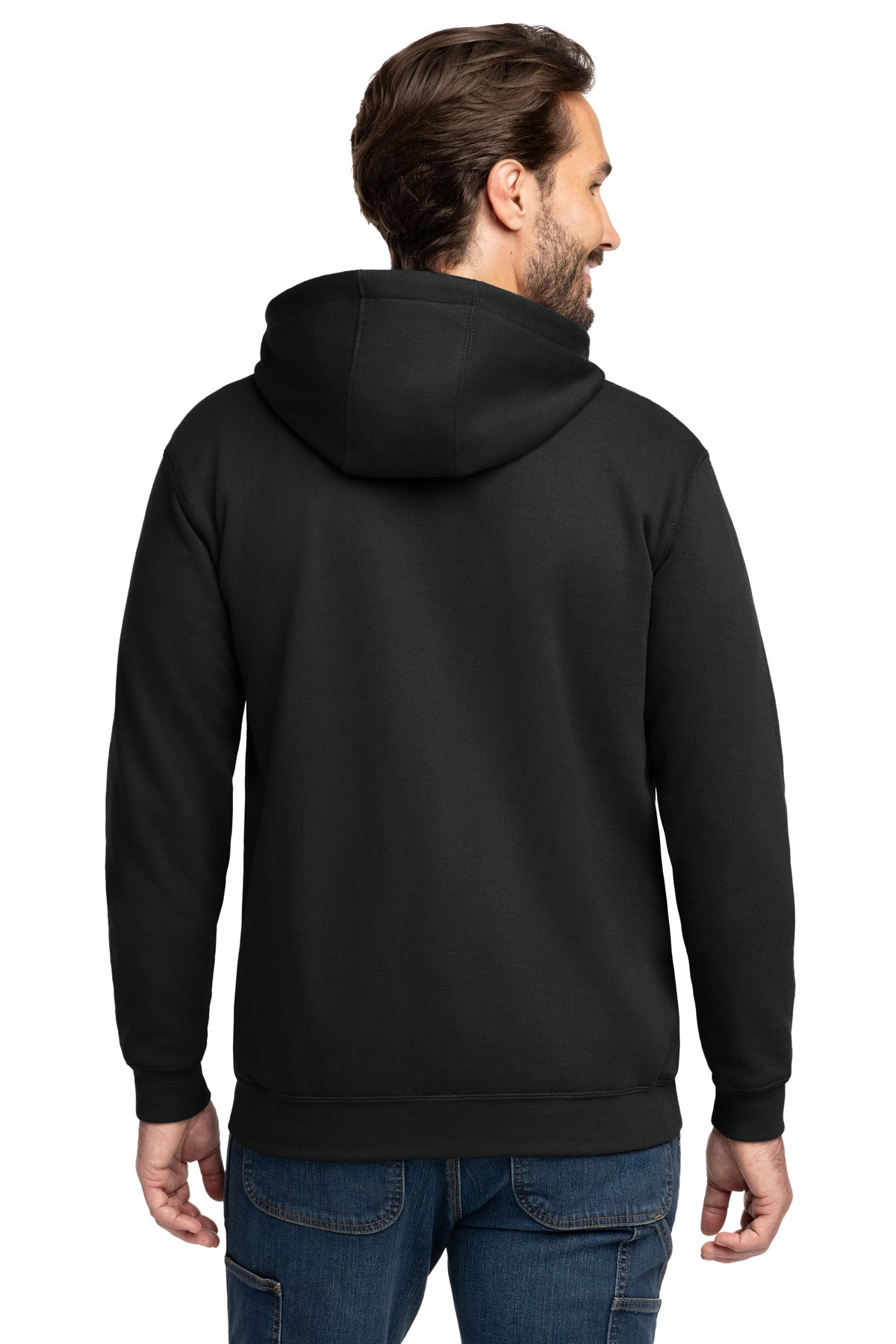 Carhartt Midweight Hooded Zip-Front Sweatshirt – Black – back