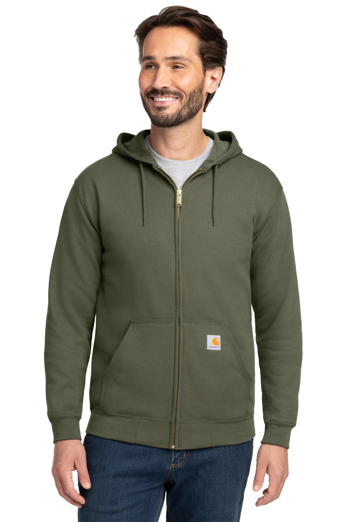 Carhartt Midweight Hooded Zip-Front Sweatshirt – Moss