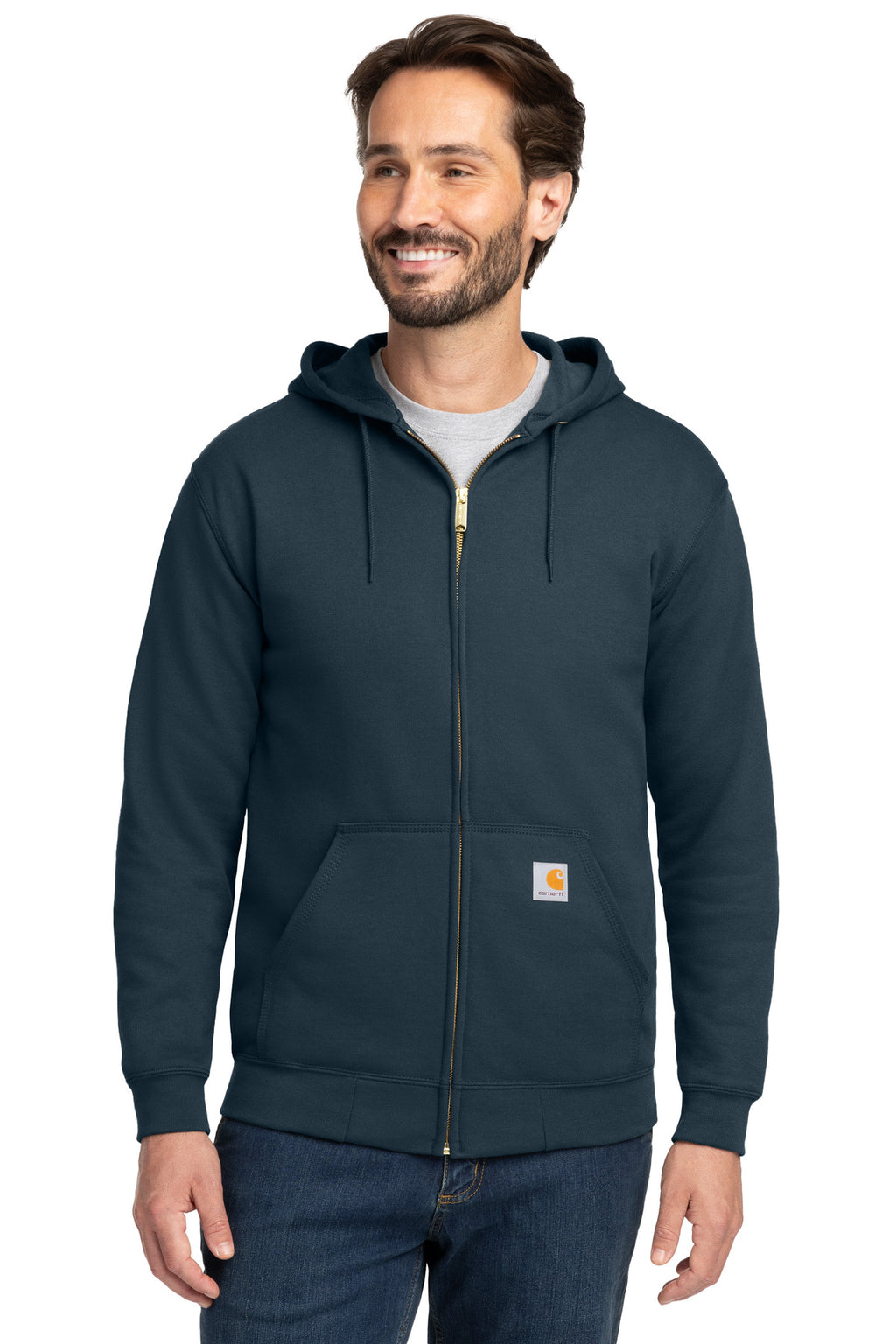 Carhartt Midweight Hooded Zip-Front Sweatshirt – New Navy