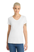 District Women's Perfect Tri V-Neck Tee – White – front