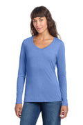 District Women's Perfect Tri Long Sleeve V-Neck Tee – Maritime Frost