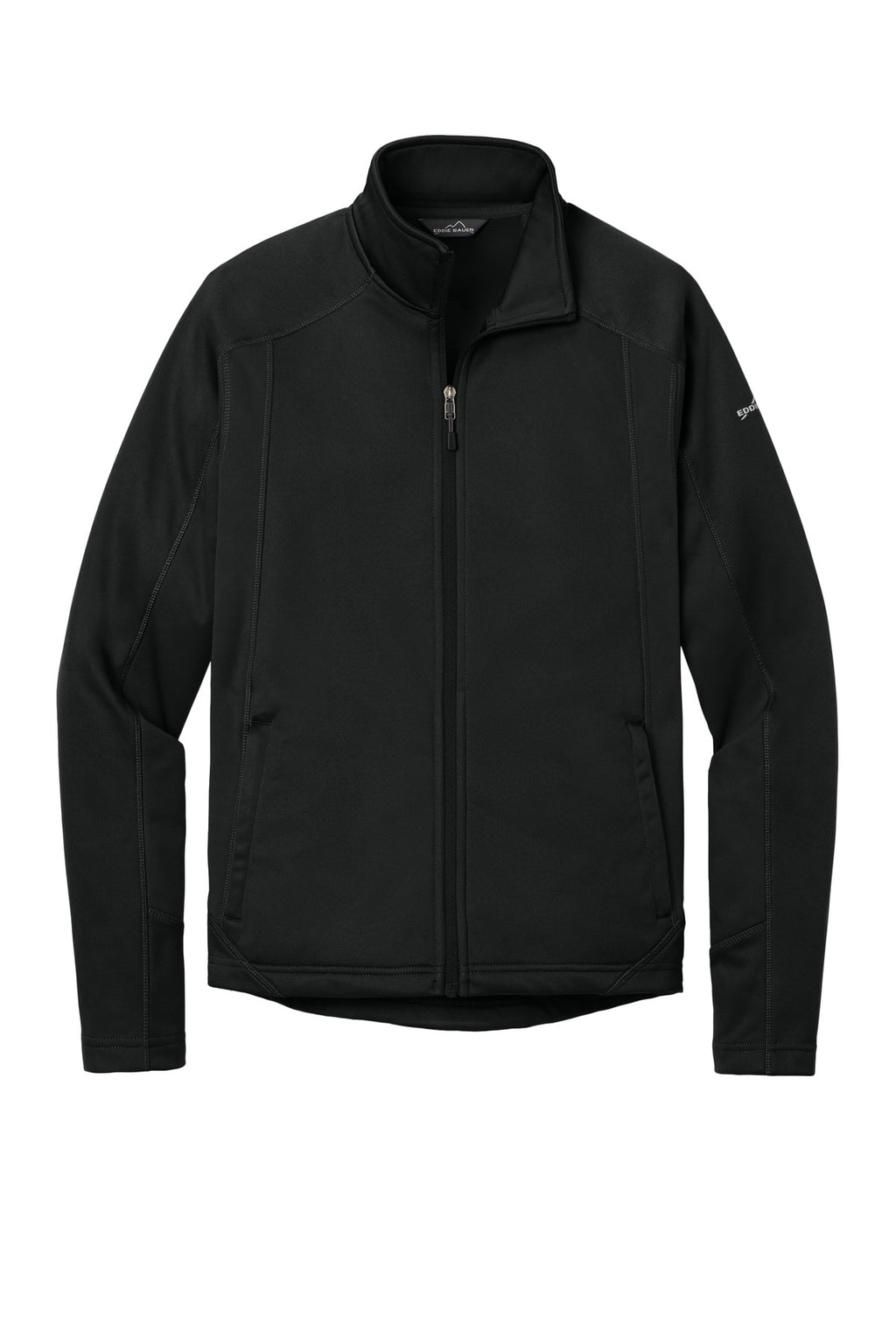 Eddie Bauer Trail Soft Shell Jacket – Black/Black – flat front
