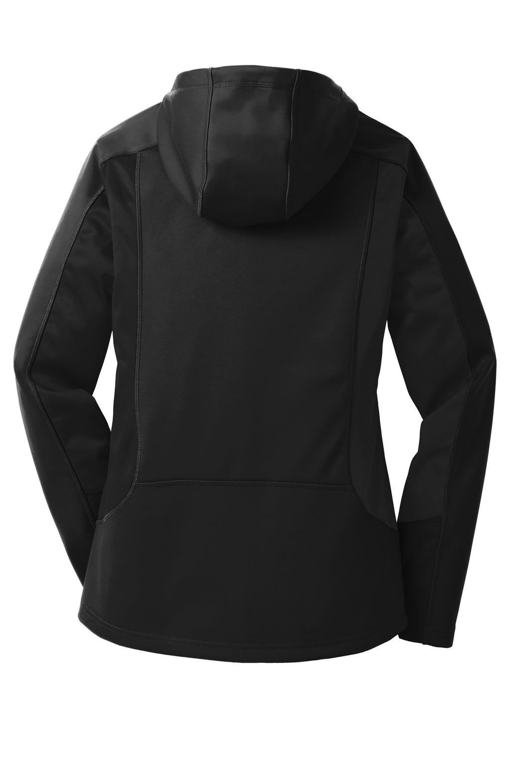 Eddie Bauer Women's Trail Soft Shell Jacket – Black/Black – flat back