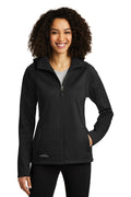 Eddie Bauer Women's Trail Soft Shell Jacket – Black/Black – front