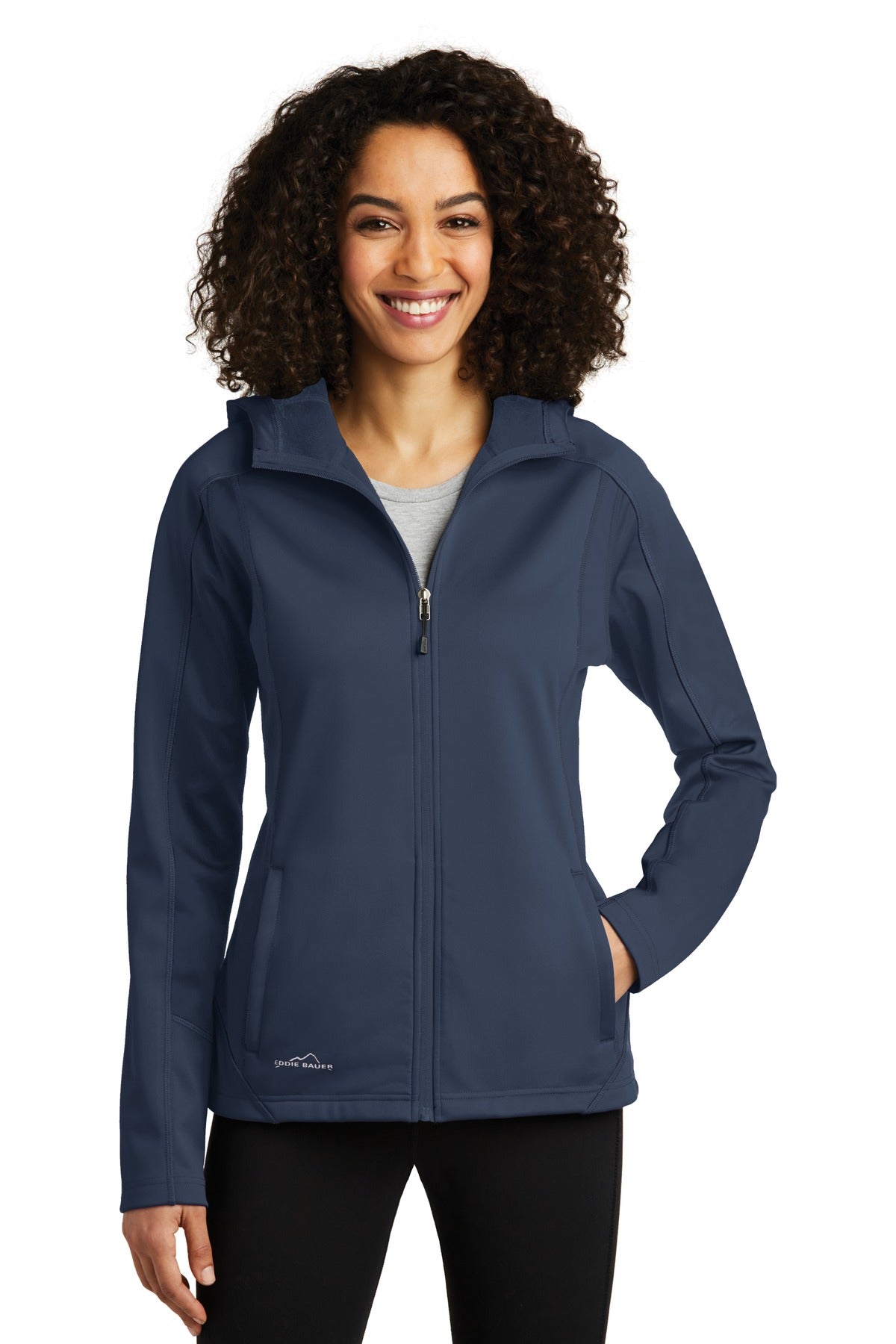 Eddie Bauer Women's Trail Soft Shell Jacket – River Blue Navy/River Blue Navy