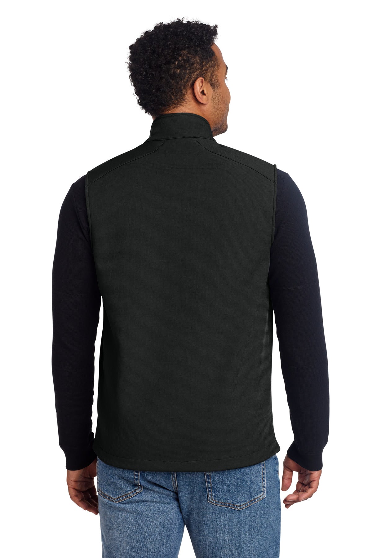 Eddie Bauer Stretch Soft Shell Vest – Deep Black – back
