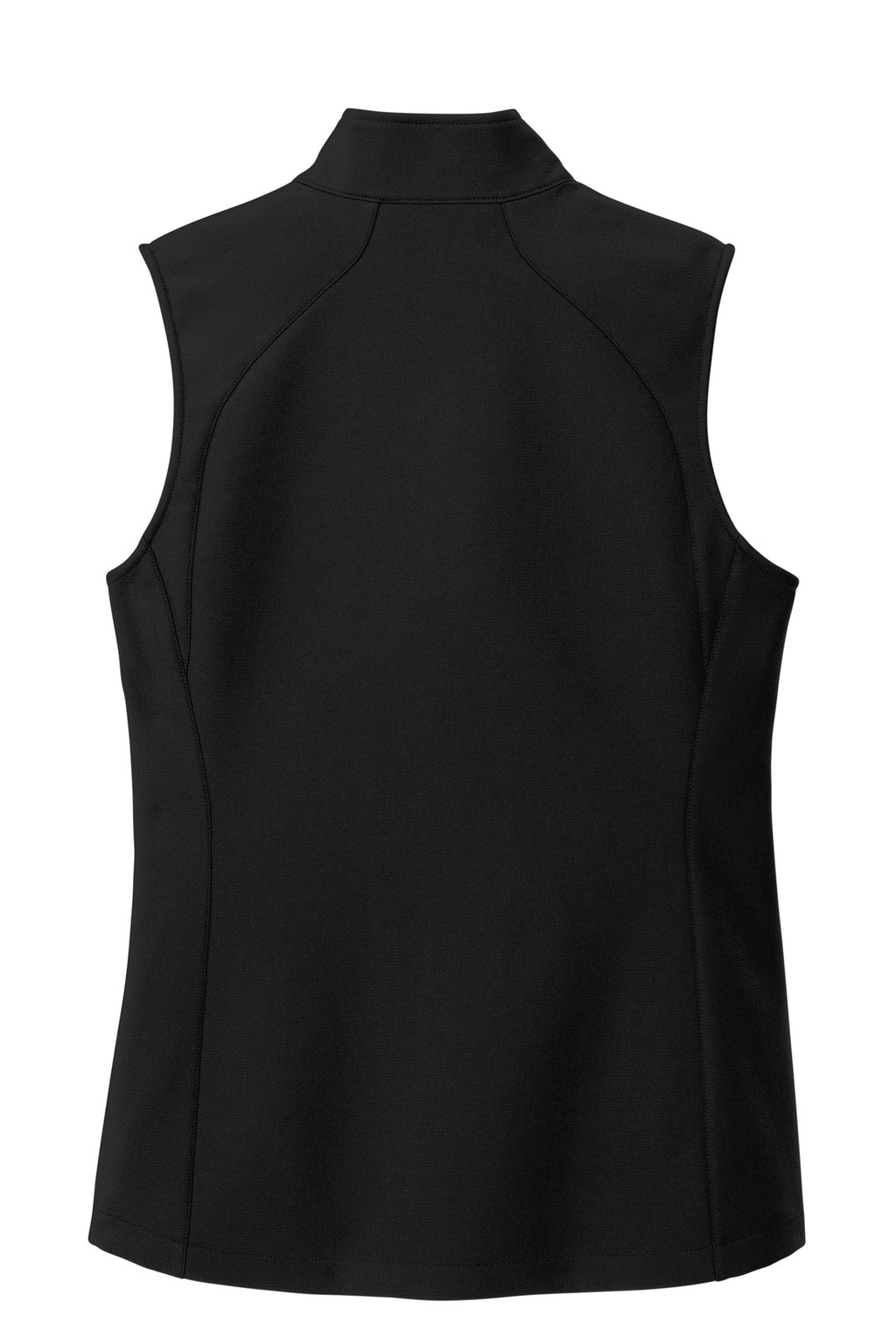 Eddie Bauer Women's Stretch Soft Shell Vest – Deep Black – flat back