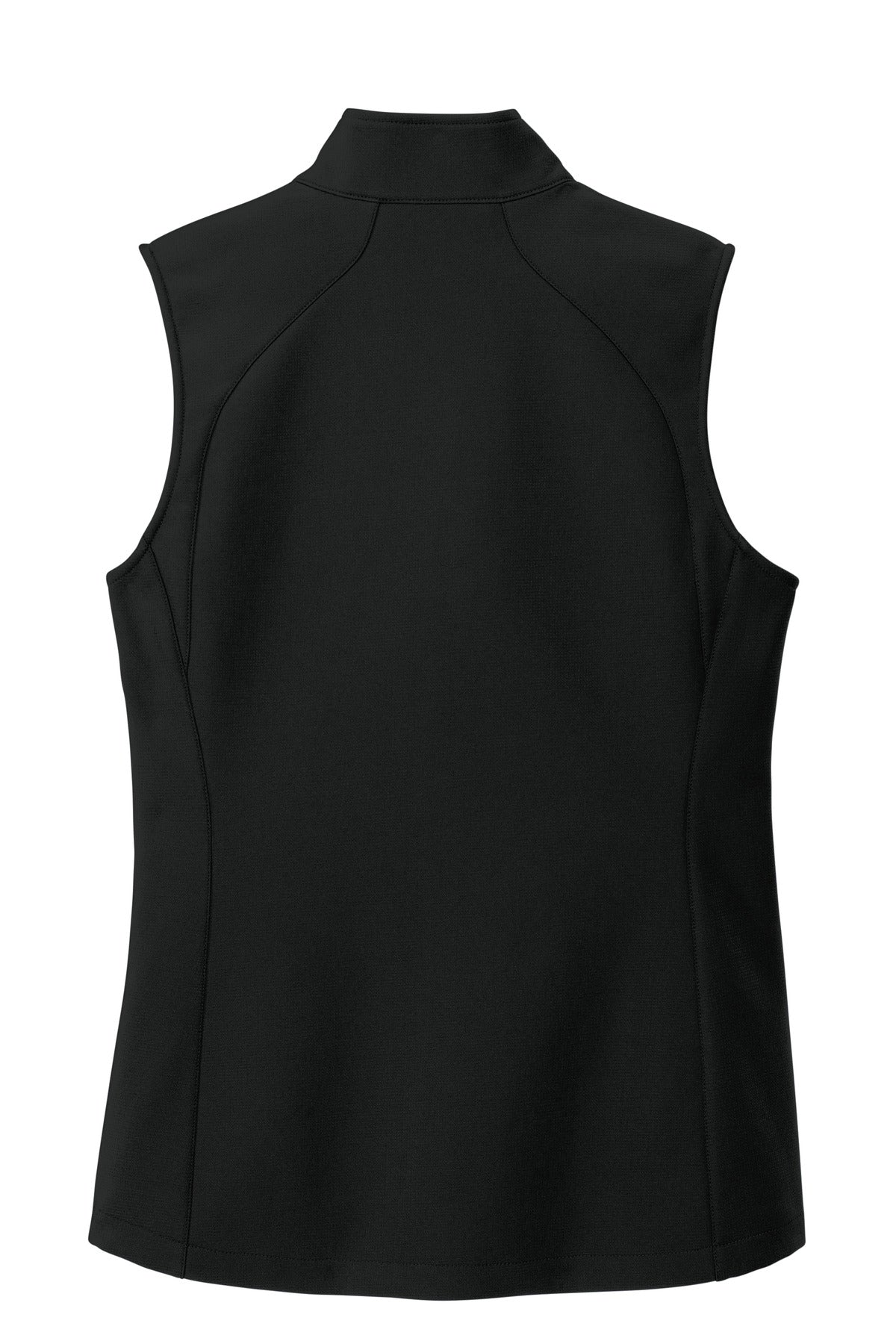 Eddie Bauer Women's Stretch Soft Shell Vest – Deep Black – flat back