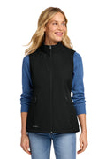 Eddie Bauer Women's Stretch Soft Shell Vest – Deep Black – front