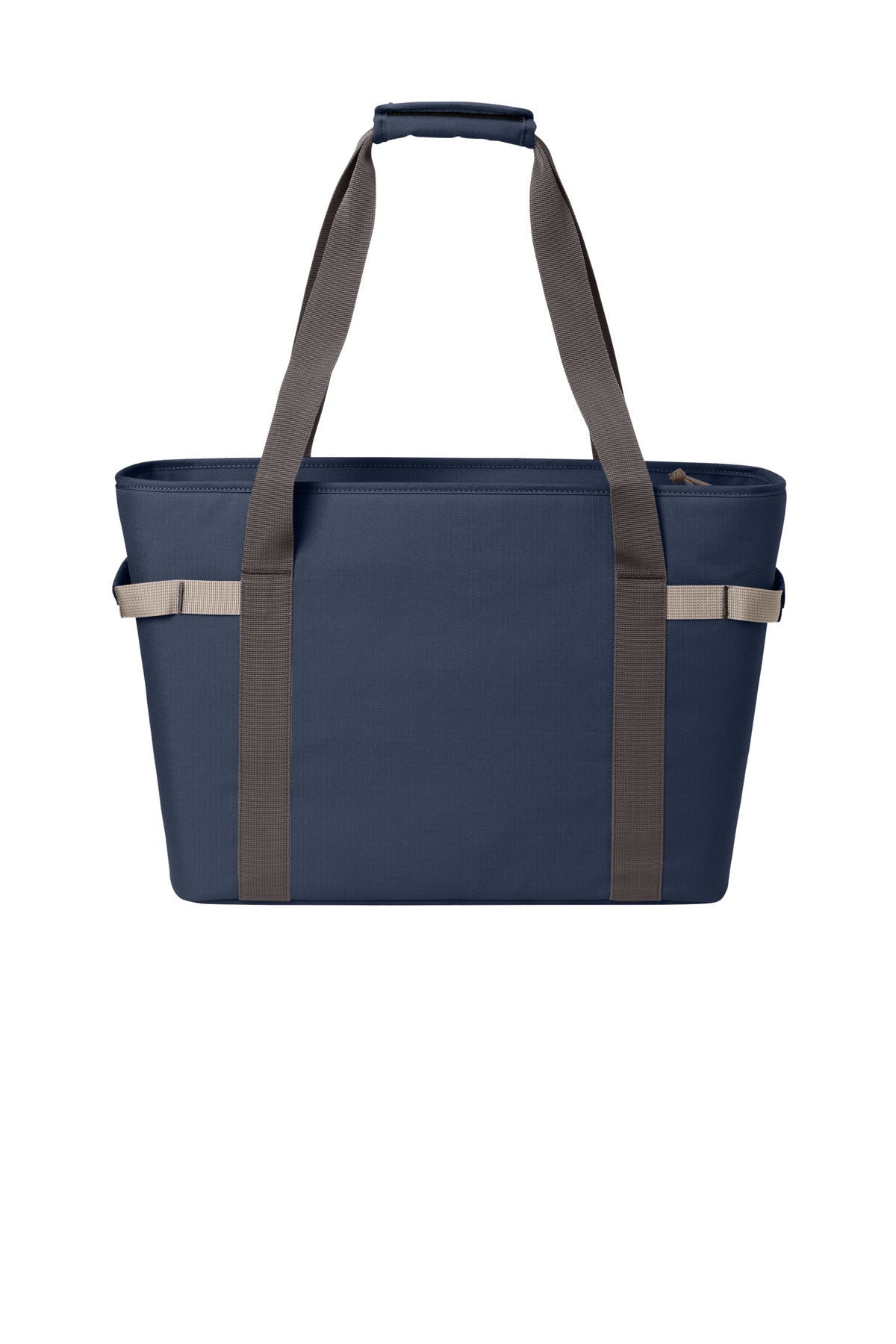 Eddie Bauer Max Cool Tote Cooler – River Blue Navy/Chrome – back view