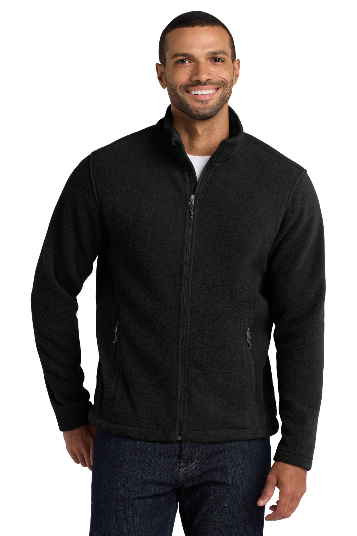 Port Authority Value Fleece Jacket – Black – front