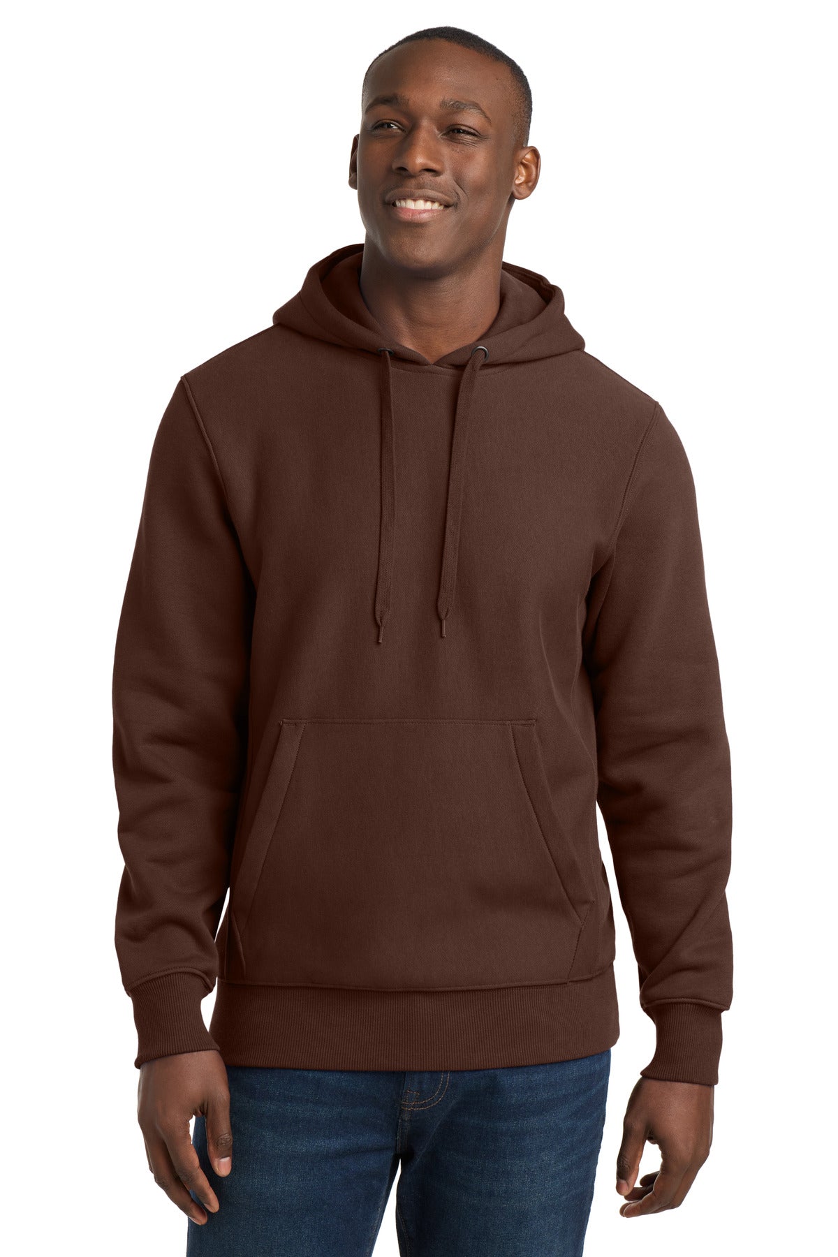 Sport-Tek Super Heavyweight Pullover Hooded Sweatshirt – Brown