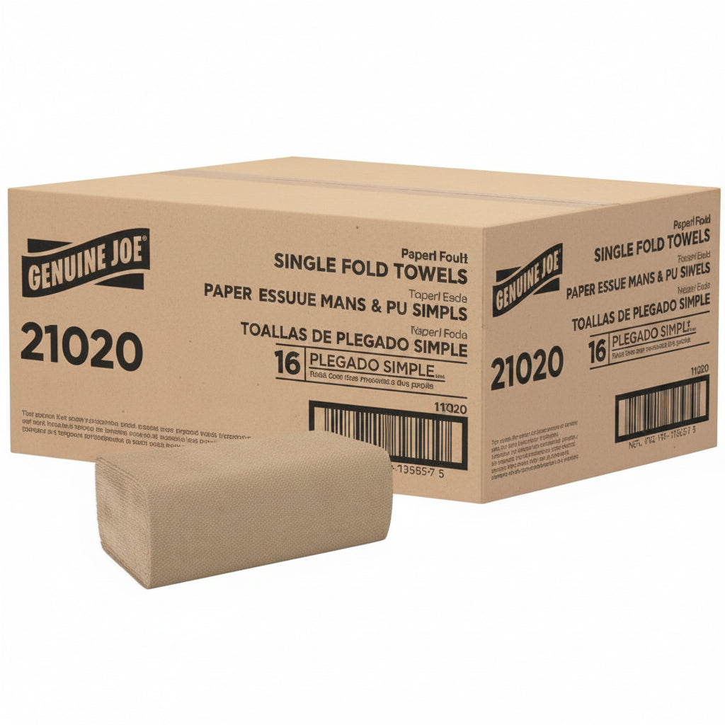 Singlefold Brown Towels