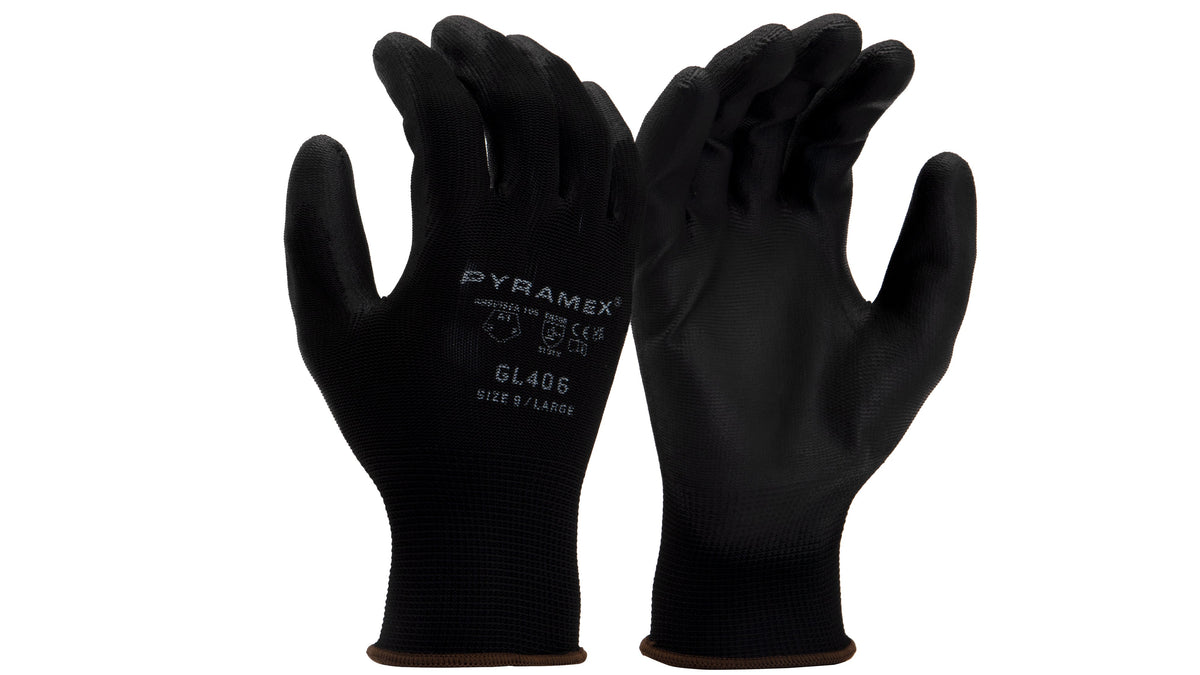 Pyramex GL406 Polyurethane-Coated Work Gloves