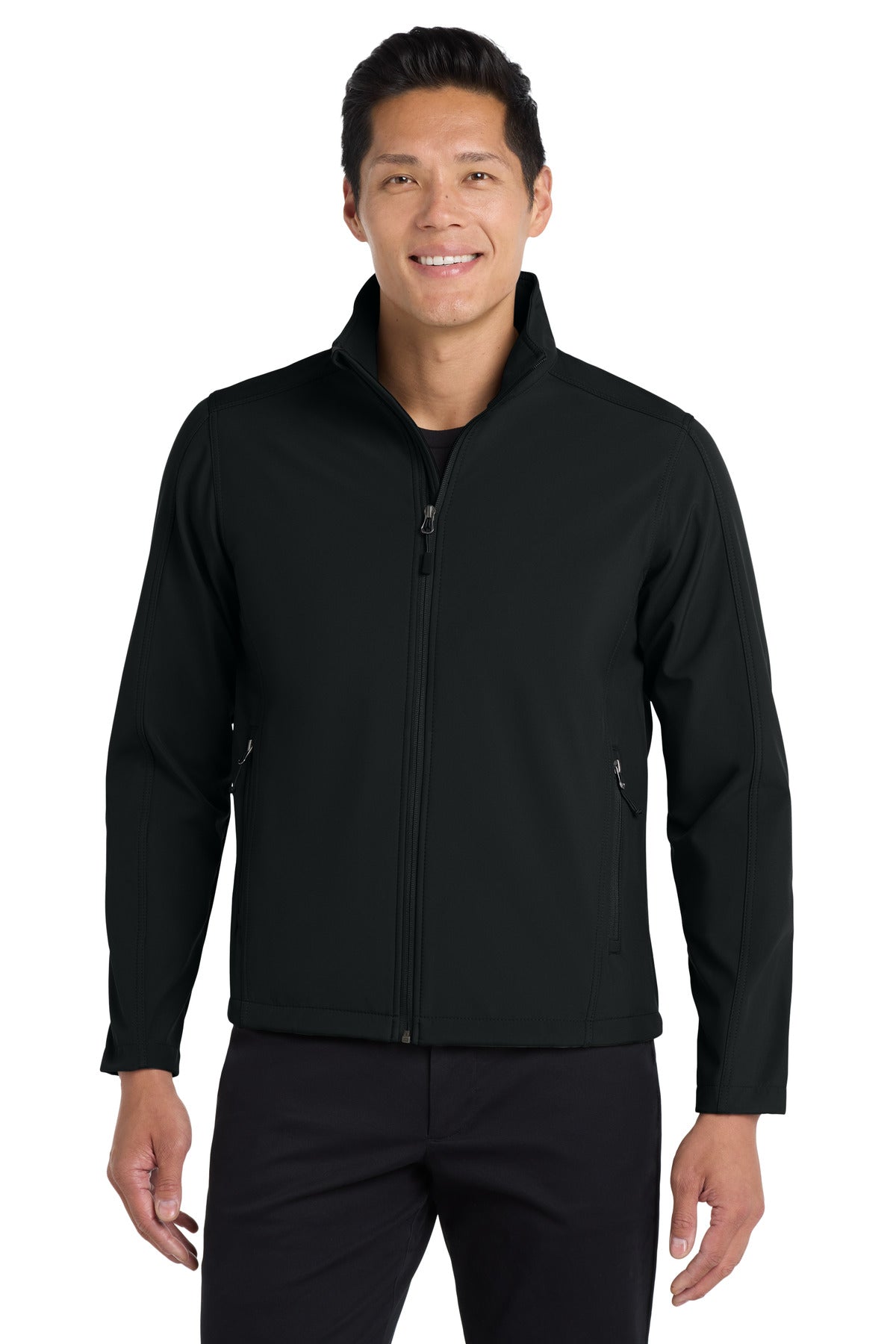 Port Authority Core Soft Shell Jacket – Black – front