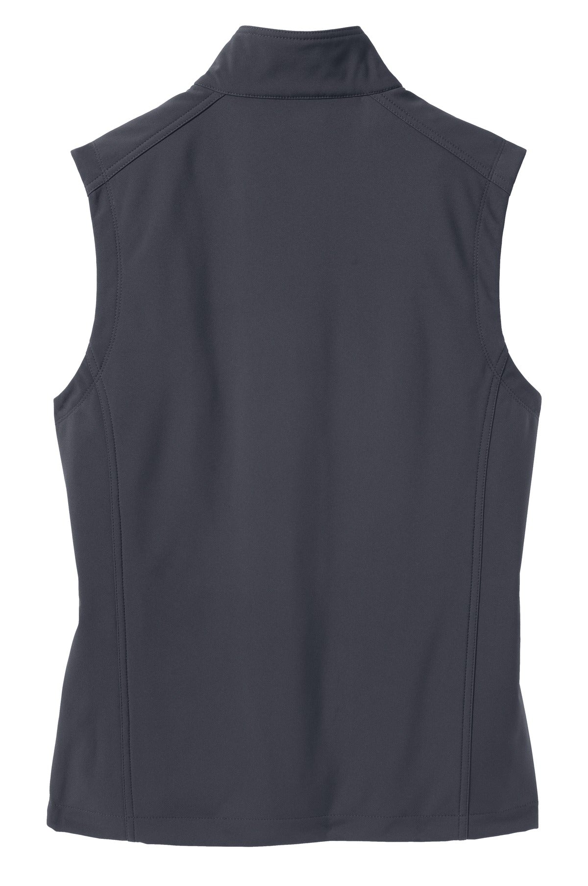 Port Authority Core Soft Shell Vest – Battleship Grey – flat back