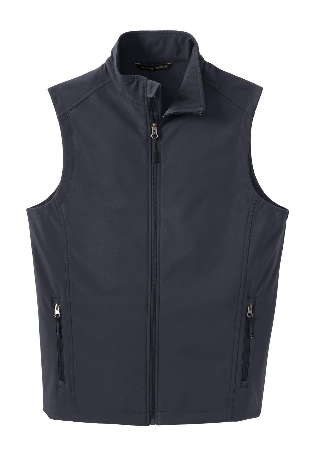 Port Authority Core Soft Shell Vest – Battleship Grey – flat front