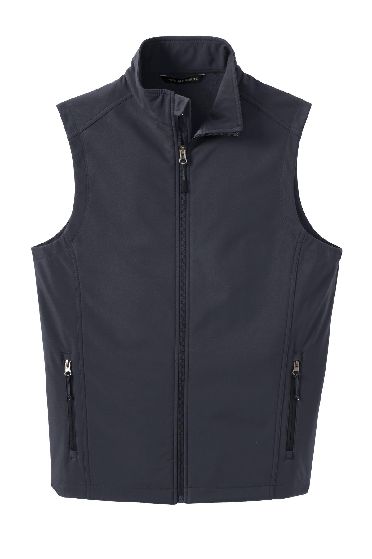 Port Authority Core Soft Shell Vest – Battleship Grey – flat front