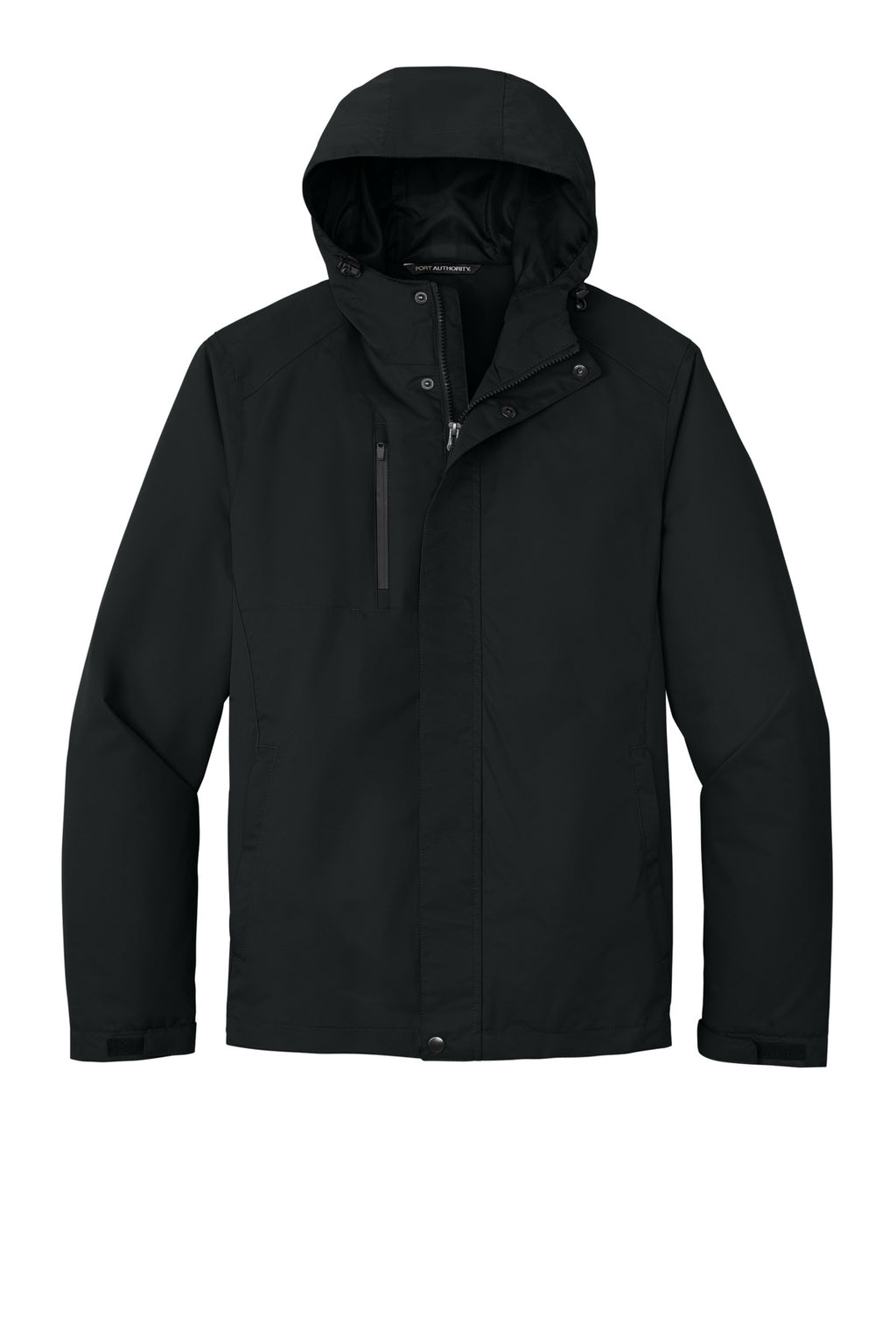 Port Authority All-Conditions Jacket – Black – flat front