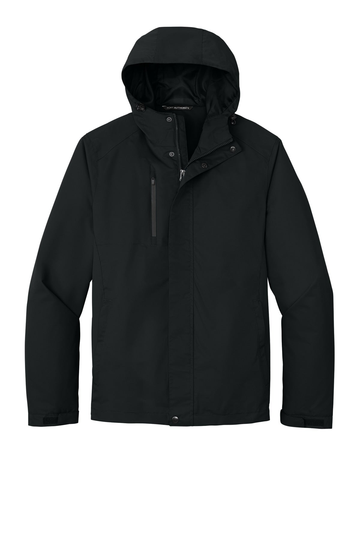 Port Authority All-Conditions Jacket – Black – flat front