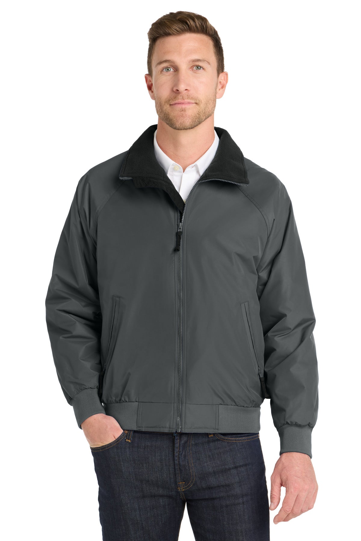 Port Authority Challenger Jacket – Steel Grey/True Black