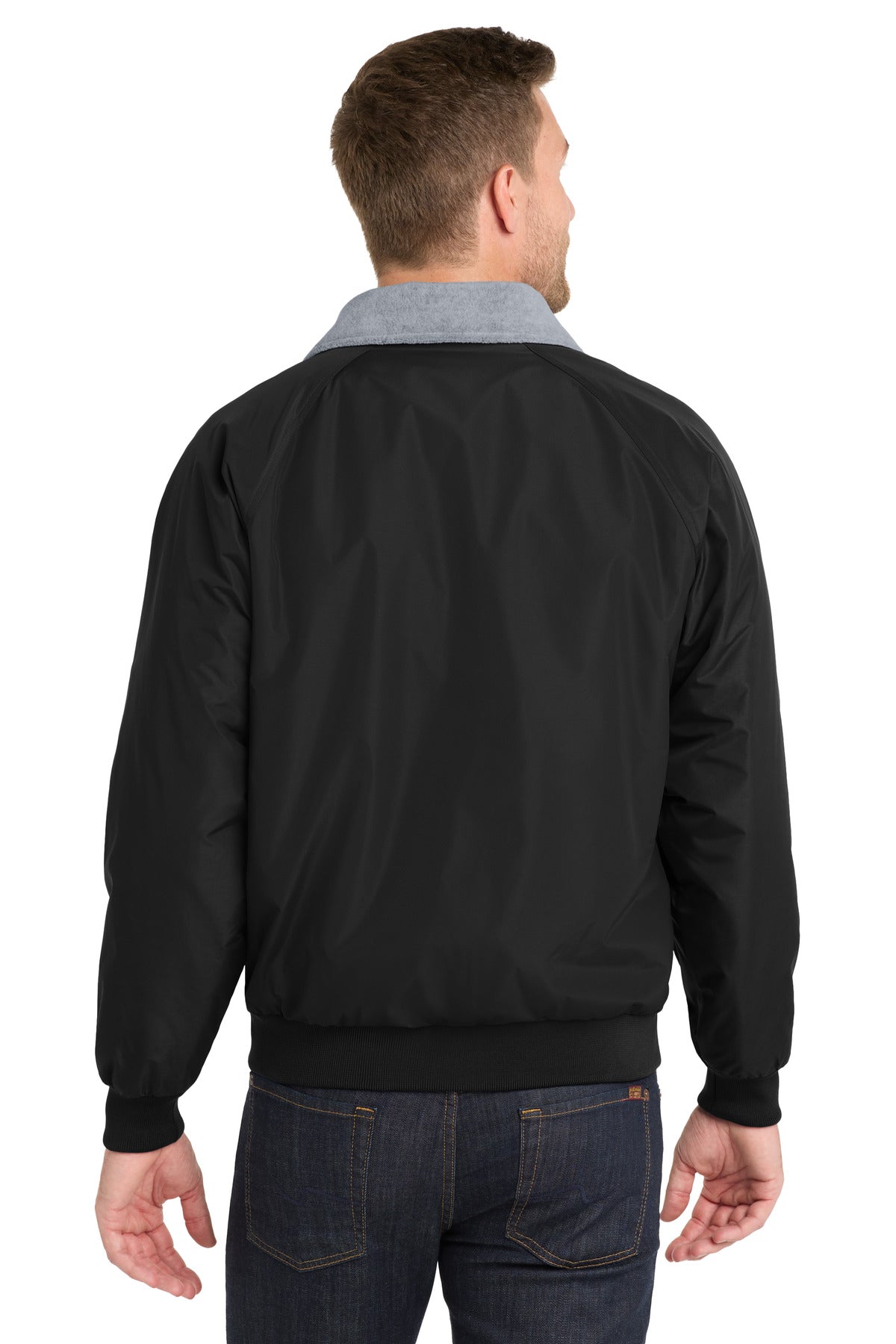 Port Authority Challenger Jacket – True Black/Gray – back
