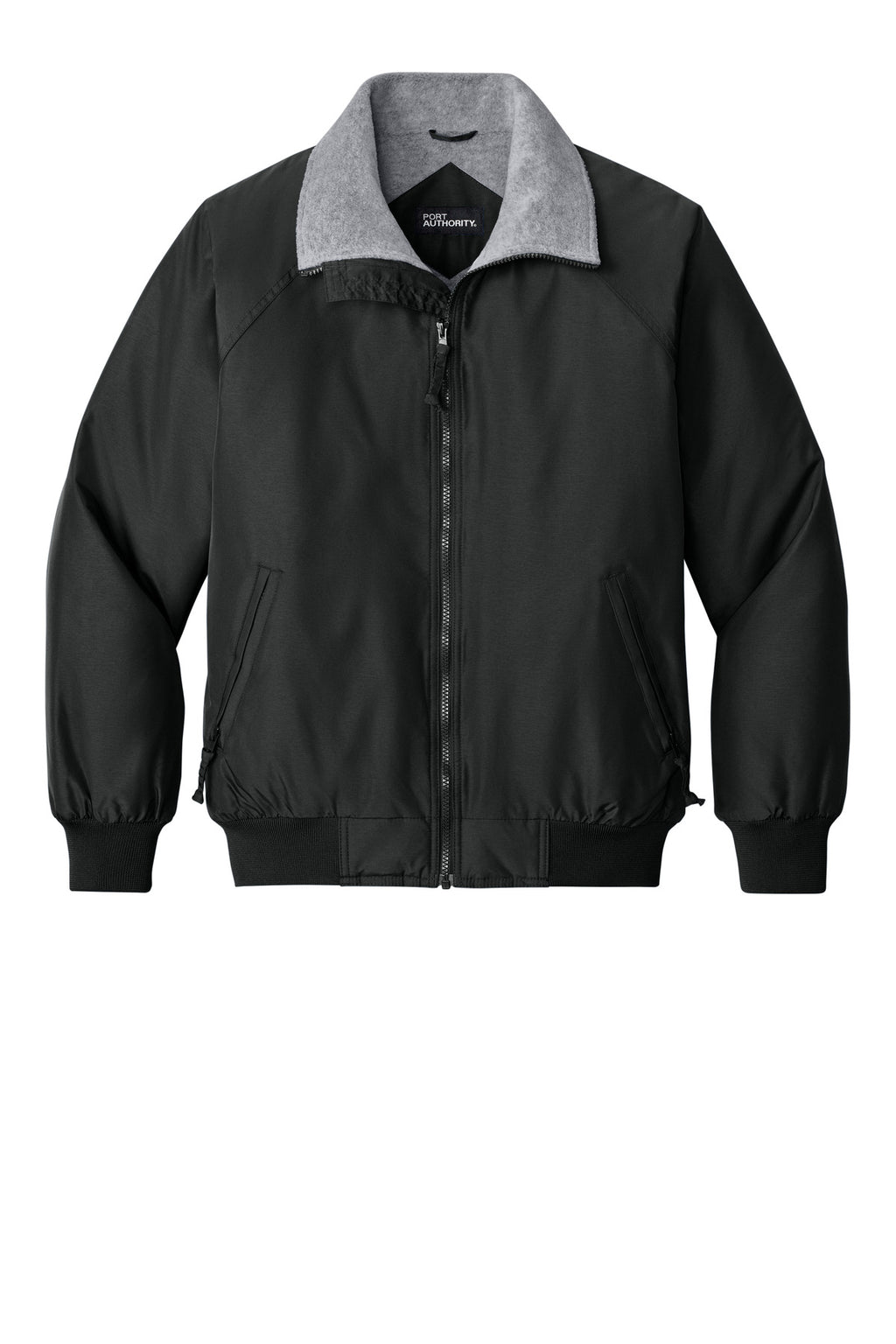 Port Authority Challenger Jacket – True Black/Gray – flat front