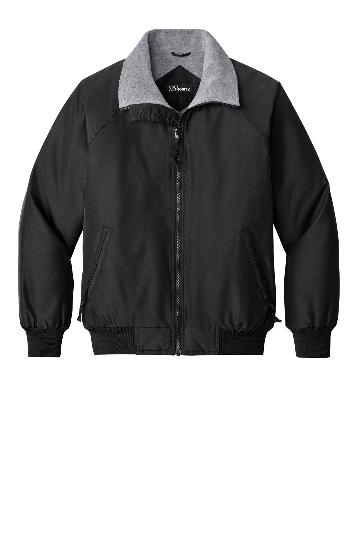 Port Authority Challenger Jacket – True Black/Gray – flat front