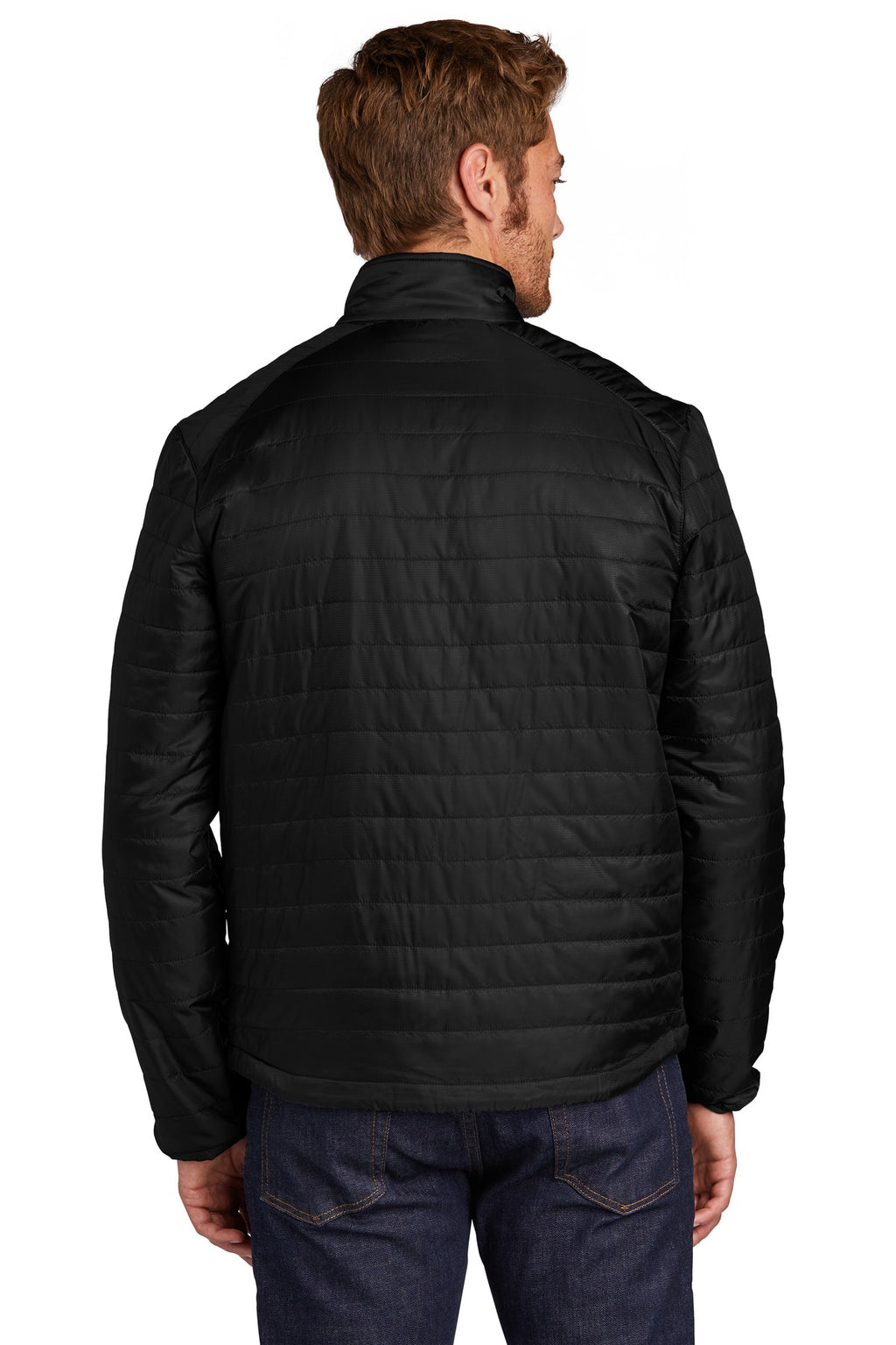 Port Authority Packable Puffy Jacket – Deep Black – back