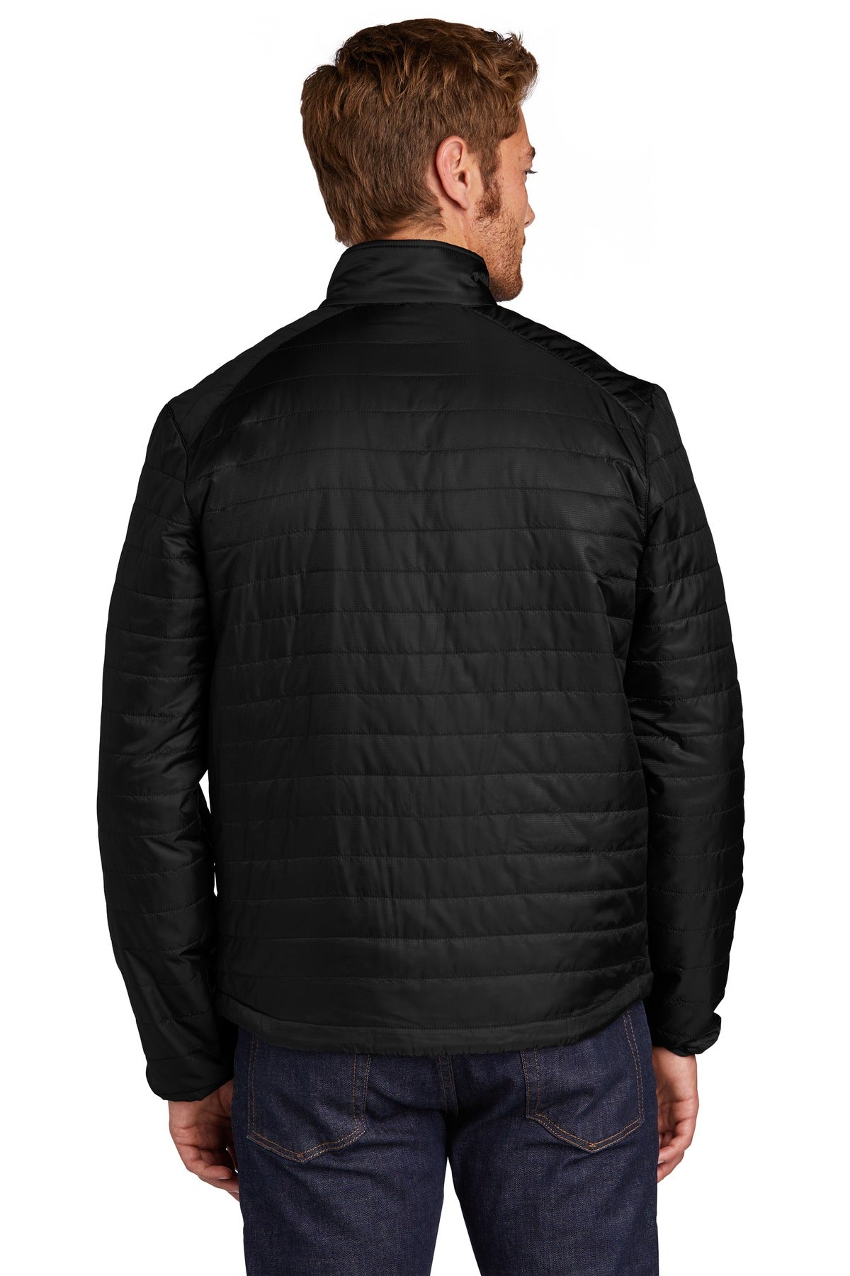 Port Authority Packable Puffy Jacket – Deep Black – back
