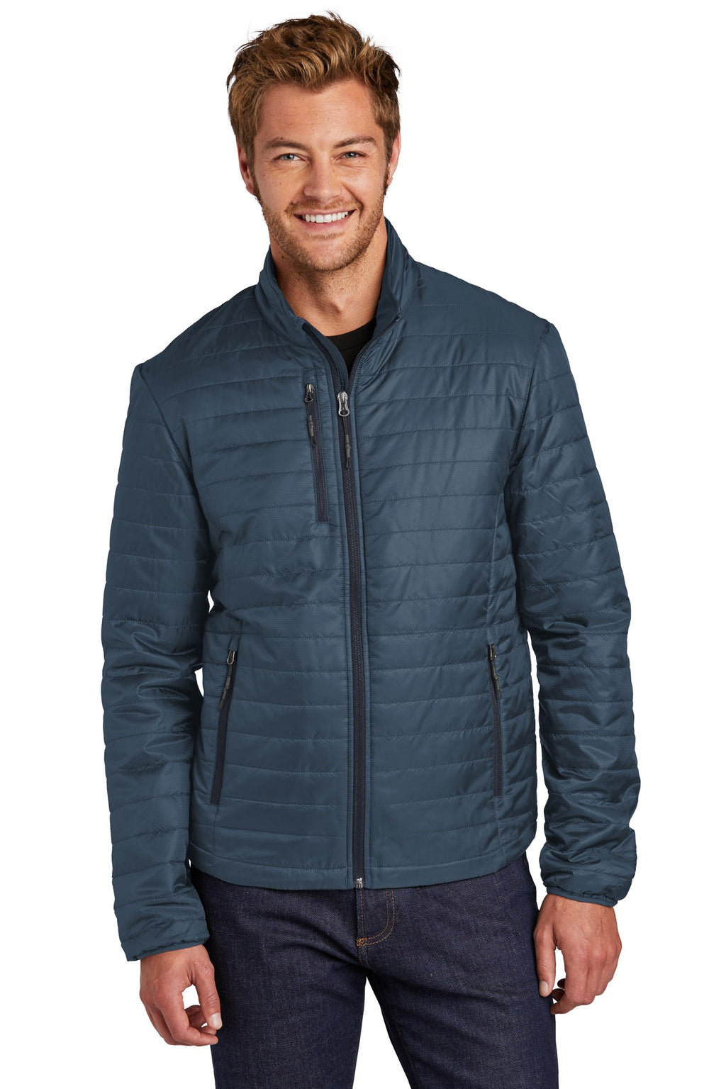 Port Authority Packable Puffy Jacket – Regatta Blue/River Blue Navy