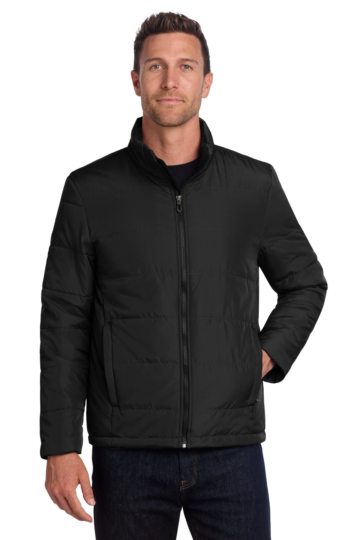 Port Authority Puffer Jacket – Deep Black